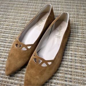 Riccardo Boccia Clodette Suede Pointed Flats